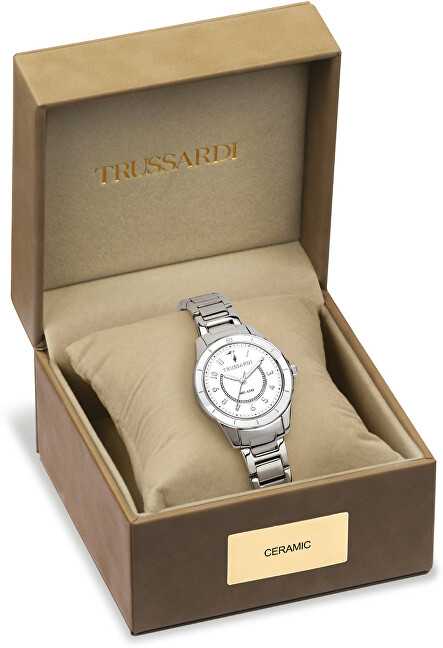 Laikrodis TRUSSARDI R2453151502. Kvarcinis, Balta Color. Moteriškas.