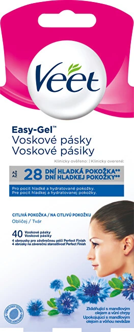 Veet veido depiliacijos juostelės su rugiagėlėmis