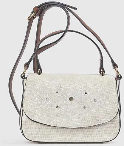 Verde Women's handbag 16-8606 ivory