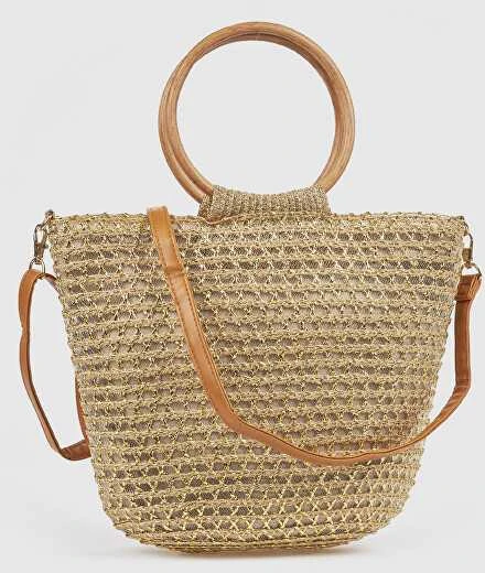 Verde Women's handbag 48-0345 auksinis