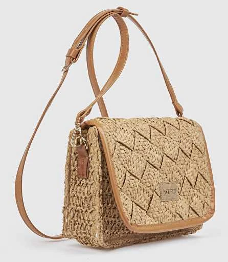 Verde Women's crossbody bag 48-0350 beige