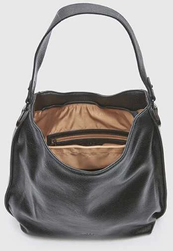 Verde Women's Hobo Handbag 16-8515 juodas