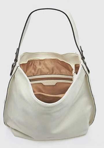 Verde Women's Hobo Handbag 16-8515 ivory