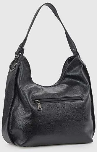 Verde Women's Hobo Handbag 16-8515 juodas