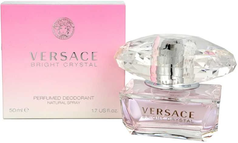 Versace Bright Crystal purškiamas dezodorantas moterims, 50 ml