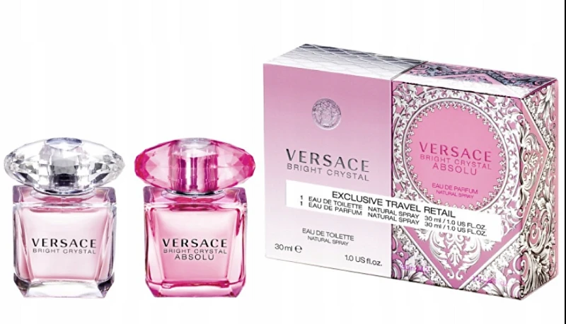 Kvepalų rinkinys moterims Versace Bright Crystal EDT, 30ml + Versace Bright Crystal Absolu EDP, 30ml