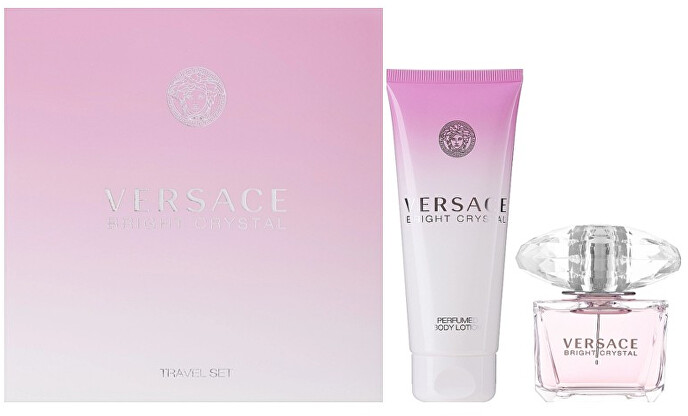 Versace Bright Crystal rinkinys moterims (EDT, 90 + kūno losjonas, 100 ml)