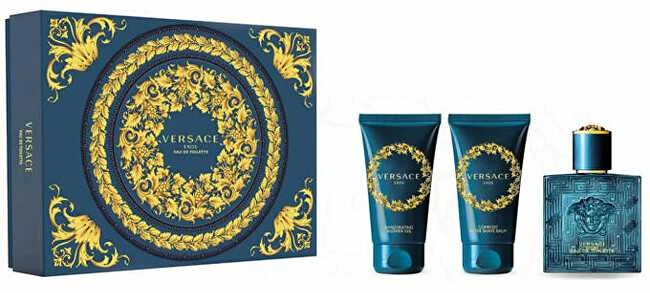 Kvepalų rinkinys vyrams Versace Eros (EDT 50 ml, dušo želė 50 ml, balzamas po skutimosi 50 ml)