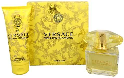 Versace Geltona Diamond komplektas tualetinio vandens purškiklis 90 ml + kūno losjonas 100 ml