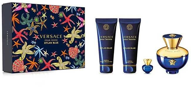 Versace Rinkinys Versace Pour Femme Dylan Mėlyna EDP 100ml + EDP 5ml + SG 100ml + BL 100ml