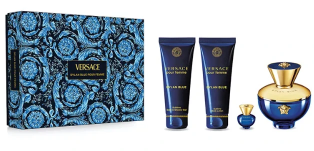 Versace Rinkinys Versace Pour Femme Dylan Mėlyna EDP 100ml + EDP 5ml + SG 100ml + BL 100ml
