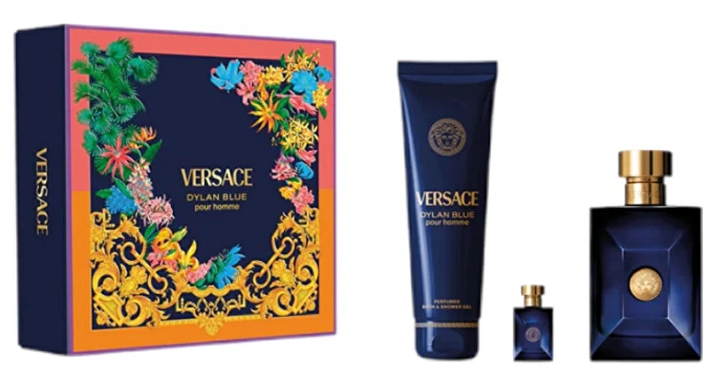 Kvepalų rinkinys vyrams Versace Dylan Blue Pour Homme (EDT, 100 ml + EDT, 5 ml + dušo želė, 150 ml)