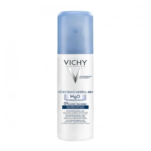 Vichy 48H Mineral MgO Dezodorantas Purškiklis, 125 ml