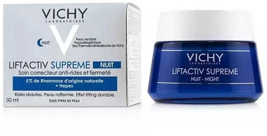 Vichy Liftactiv Derm Source Night Kreminis naktinis veido kremas, 50 ml