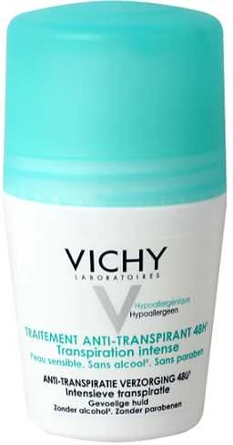 Vichy 48h antiperspirantas su turkio spalvos dangteliu