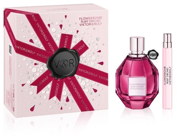 Viktor & Rolf Flowerbomb Ruby Orchid EDP rinkinys moterims (EDP 100 ml + EDP 10 ml)