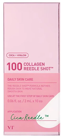 Vt Cosmetics 100 Collagen Reedle Shot veido serumas su kolagenu 2ml X 10 vnt