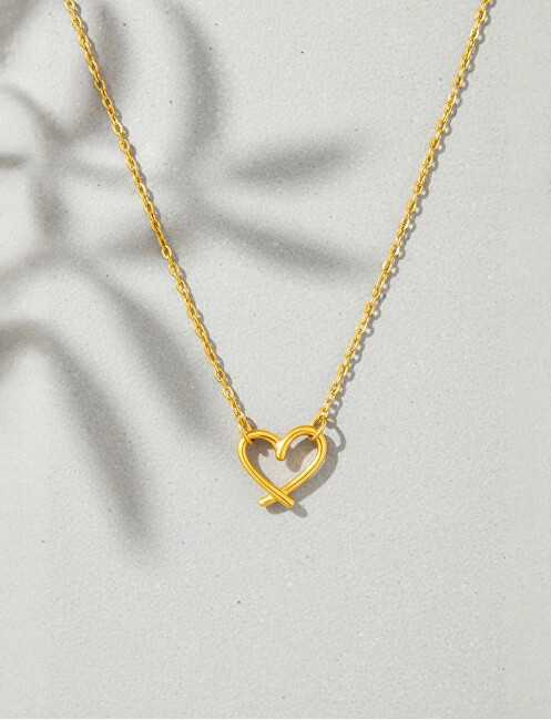 Vuch Beautiful auksinis-plated pakabukas Heart Emery Gold