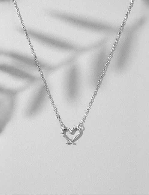 Vuch Charming steel pakabukas Heart Emery Sidabrinis