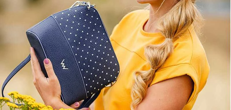 Vuch Moteriška crossbody rankinė Cara Dotty Mėlyna