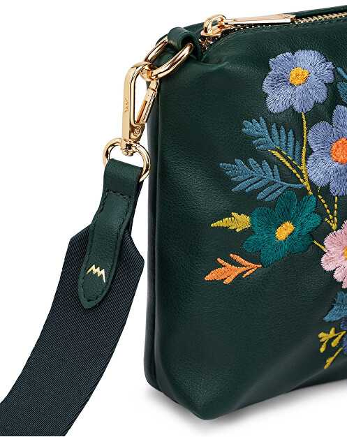 Vuch Dámská crossbody kabelka Coalie Flowers Žalias