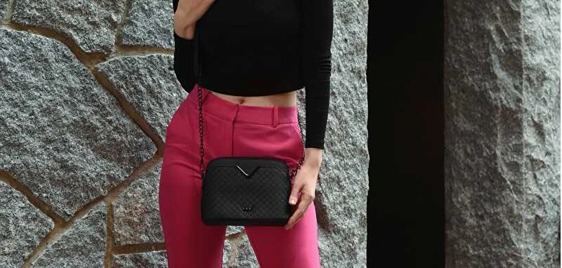 Vuch Moteriškas Crossbody Bag Fossy Mini Juodas