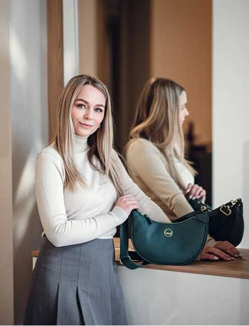 Vuch Dámská kabelka Nessa Žalias Banana Bag