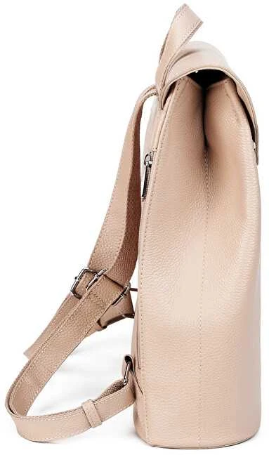 Vuch Moteriška odinė kuprinė Joanna Leather rusvai gelsvas
