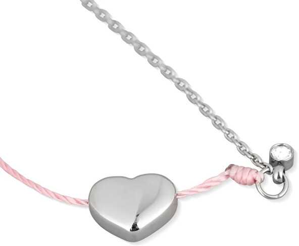 Vuch Fashion Shiny Heart Rožinė apyrankė