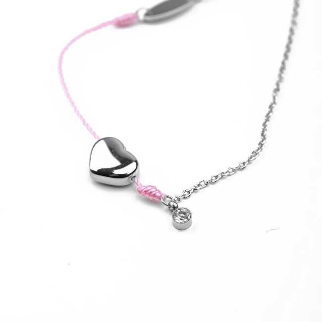 Vuch Fashion Shiny Heart Rožinė apyrankė