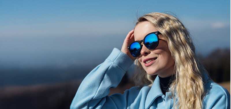 Vuch Women's polarized sunglasses Foxy B-Mėlyna