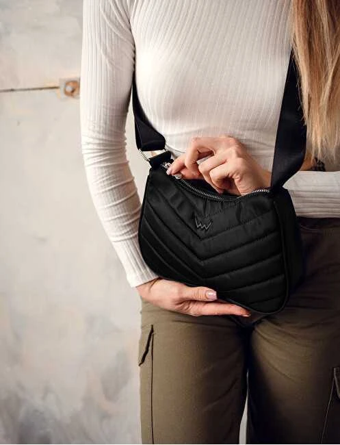 Vuch Moteriška crossbody rankinė Liva Juodas Banana Bag