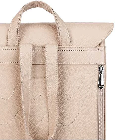 Vuch Moteriška odinė kuprinė Joanna Leather rusvai gelsvas