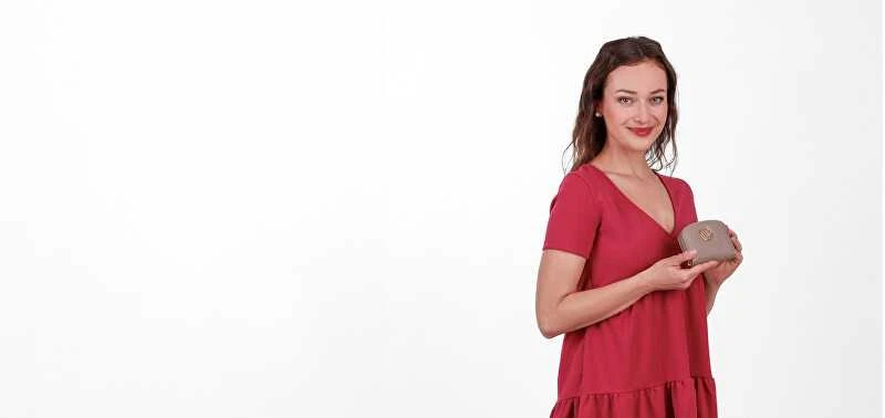 Vuch Moteriška piniginė Veruca smėlio spalvos