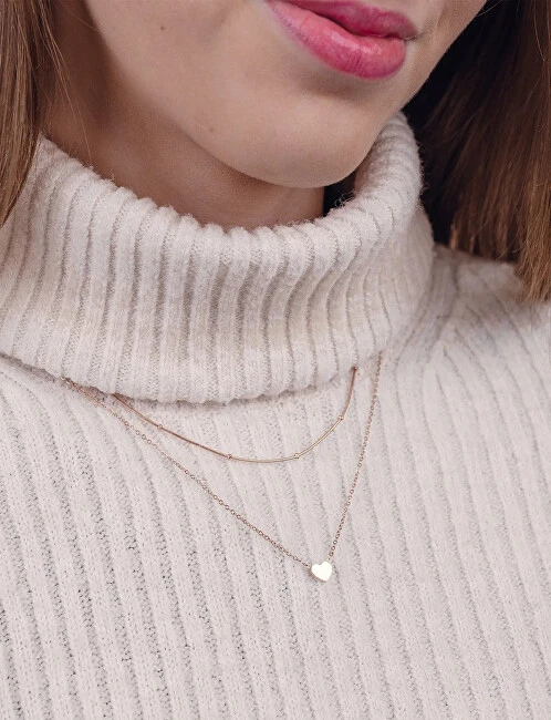 Vuch Original Detis Rose Gold Double Necklace