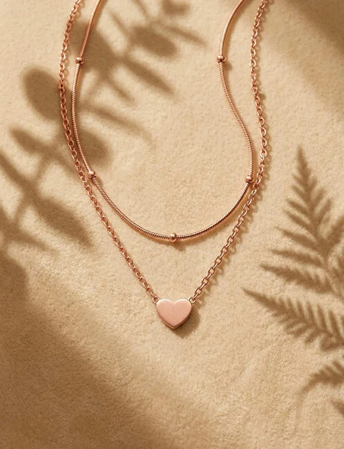 Vuch Original Detis Rose Gold Double Necklace
