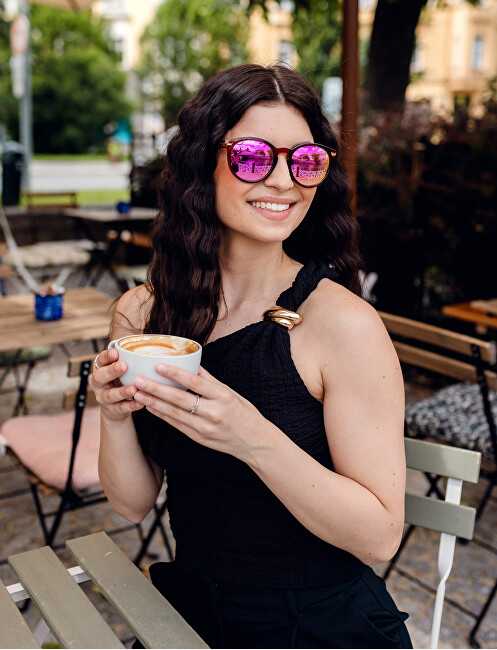 Vuch Polerizuoti sunglasses Foxy Dotty Mocha