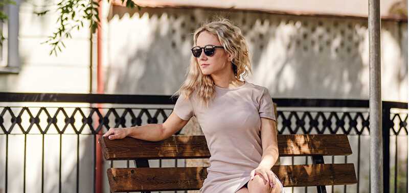 Vuch Polarized sunglasses Mitzi Thin Juodas