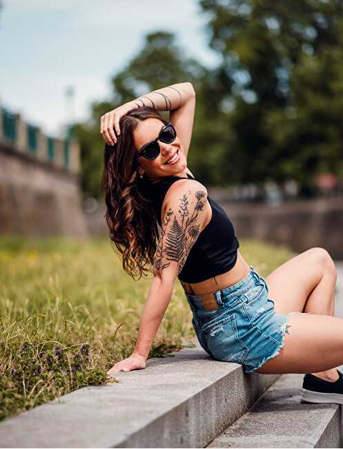 Vuch Polerizuoti sunglasses Elea Juodas