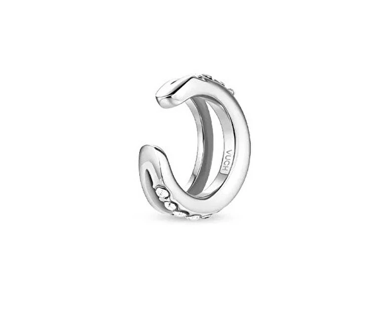 Vuch Split single earring with zircons Vein Sidabrinis