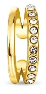 Vuch Vein Gold split single earring with zircons