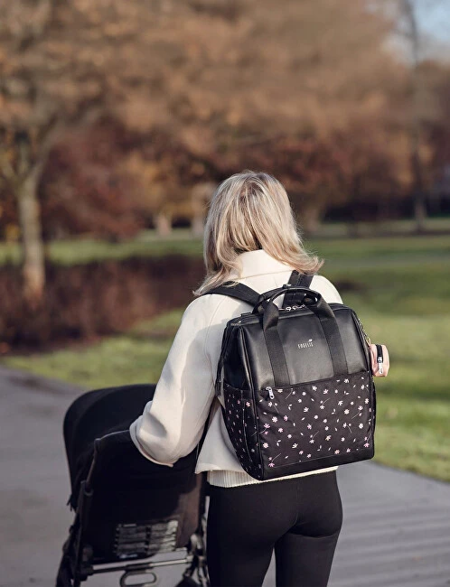 Vuch Women's backpack Eloa Flowers Juodas