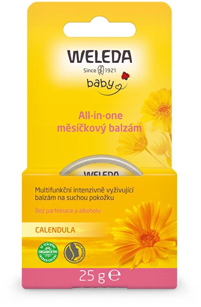 Weleda Baby Calendula All-in-One Balzamas Kūno balzamas vaikams, 25 g