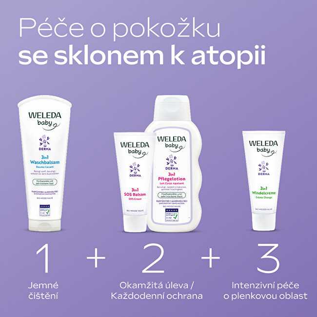 Weleda Baby 3in1 Derma valomasis balzamas (valomasis balzamas) 200 ml
