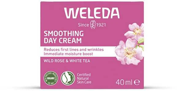 Weleda Wild Rose & Baltas Tea Smoothing Day Kreminis Day Kreminis