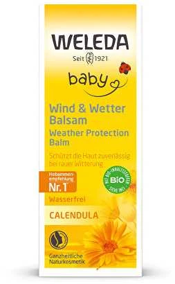 Weleda apsauginis kremas nuo blogo oro ir vėjo vaikams su medetkomis Baby Calendula apsauginis balzamas 30ml