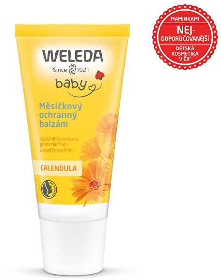 Weleda apsauginis kremas nuo blogo oro ir vėjo vaikams su medetkomis Baby Calendula apsauginis balzamas 30ml