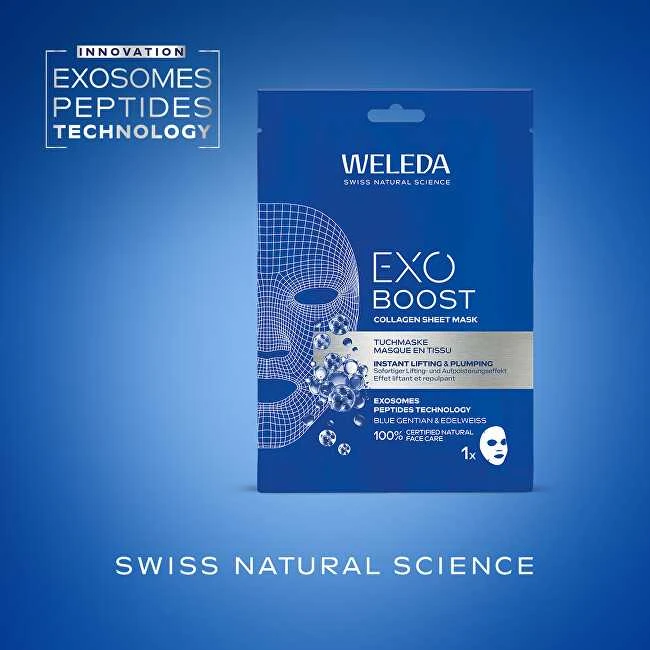 Weleda Exo Boost kolageno lakštinė kaukė 20ml