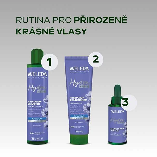 Weleda Hydra Shine Hydration Šampūnas, 250 ml