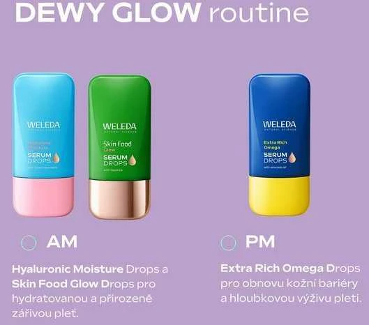 Weleda Drėkinamasis veido serumas su hialurono rūgšties drėkinimu (serumo lašai) 30 ml